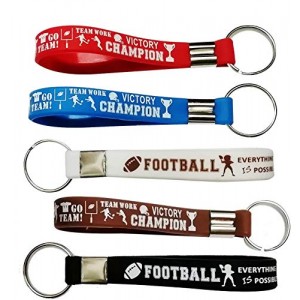 CupaPlay 12Pcs Football Motivational Keychains - Gifts - Football Party Favors Supplies Inspirational Gifts Prize for Boys Girls