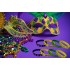 24PCS Mardi Gras Party Favors Rubber Bracelets - Carnival Birthday Party Supplies Decorations Goodie Bag Stuffers Fillers Silicone Wristbands